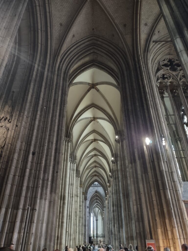 The Cologne Cathedral internal arches